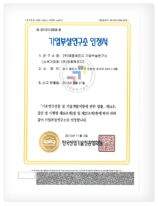 Acquires the certification of SME affiliated laboratory