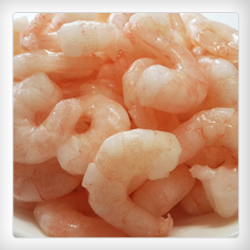Cooked peeled and deveined shrimp